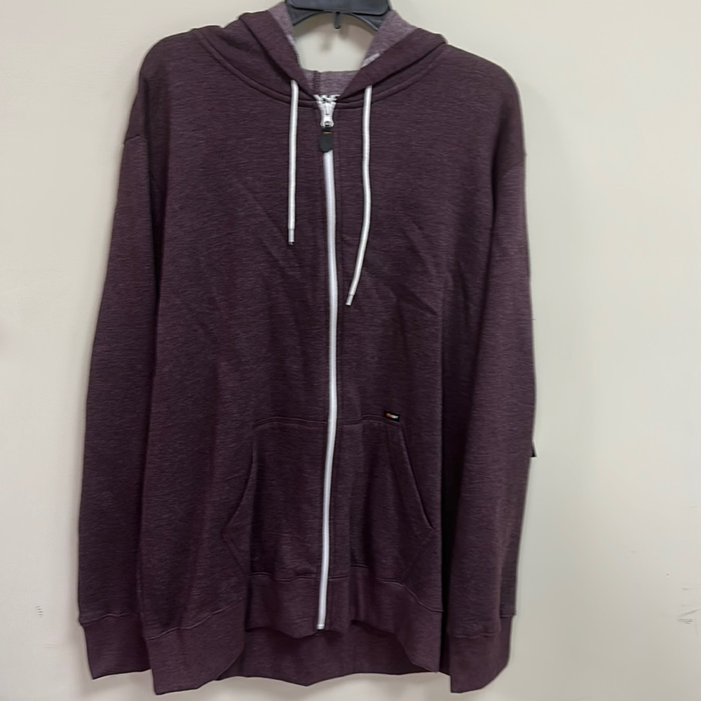Young Mens The AMP Fleck hoodie tangy Grape XXL Cotton blend